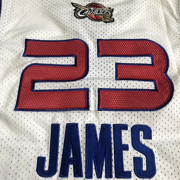 Camiseta All Star 2006 LeBron James #23 Azul Blanco
